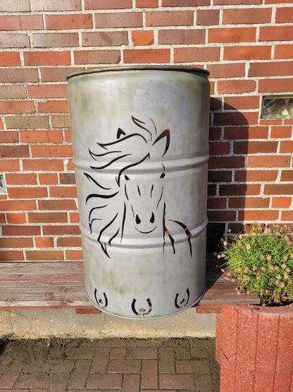 Feuertonne Pferd