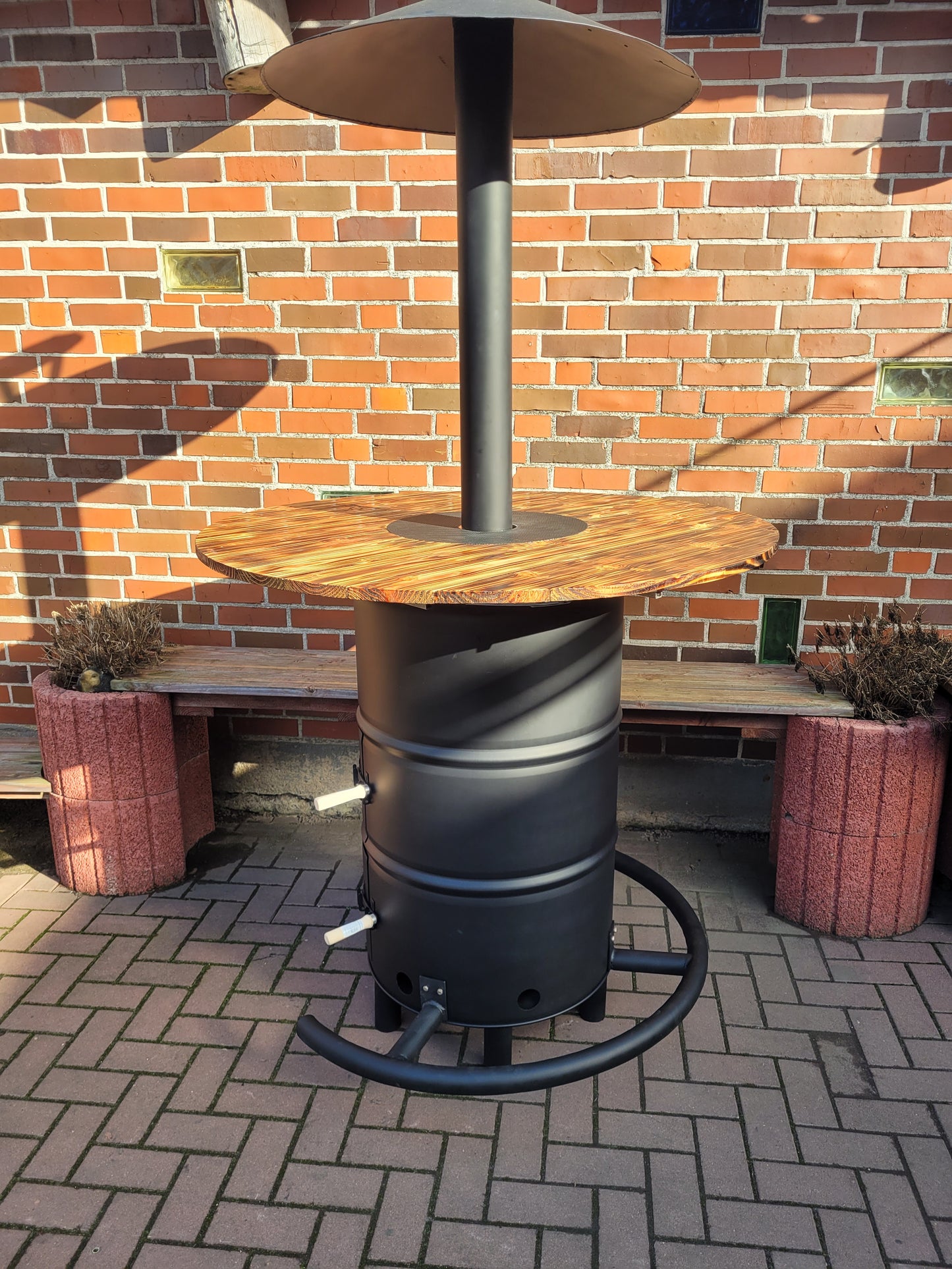 Wärmehaube für Stehtisch – Ø 80 cm, Windschutz