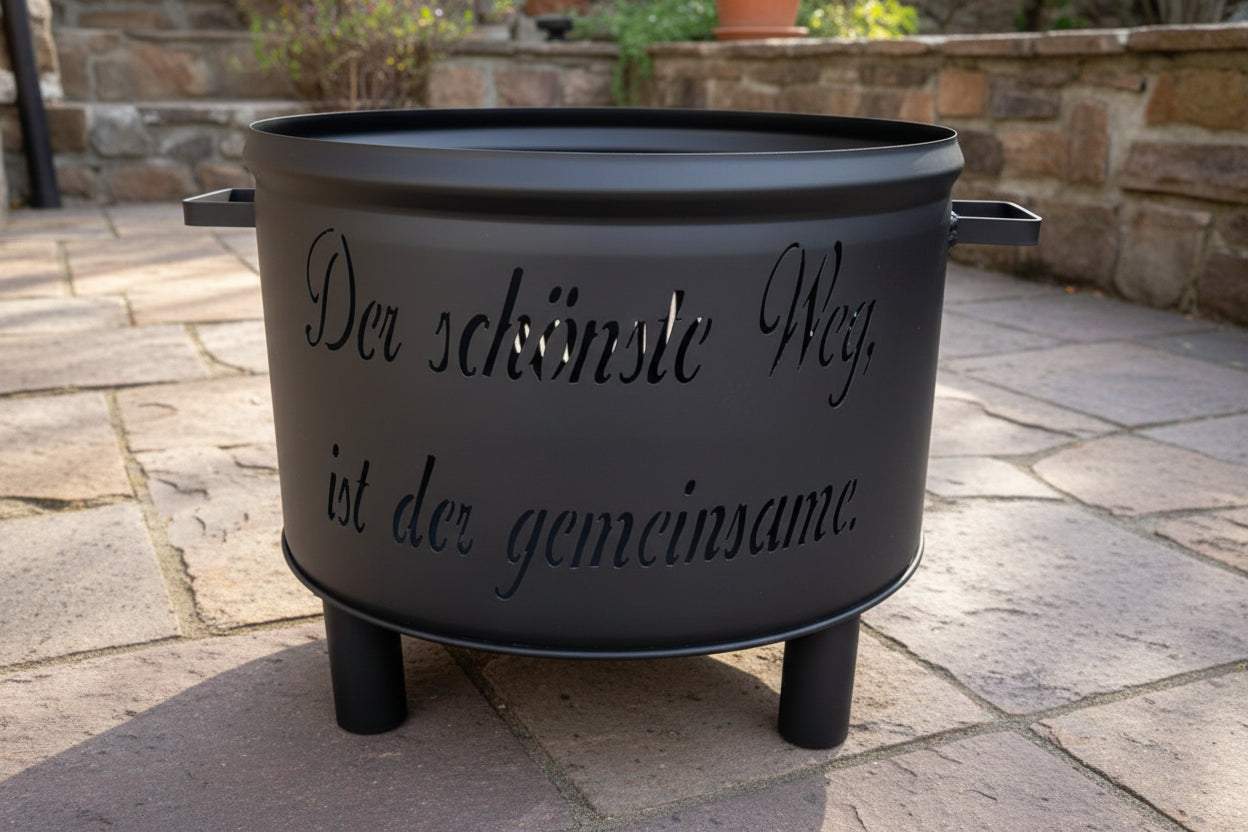 Feuerschale klein mit Wunschmotiv