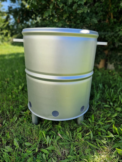 Lackierung Feuertonne mit hitzefestem Lack – bis 600 °C