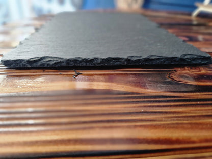 Schiefer-Schild Eckig " Glück ist.... "