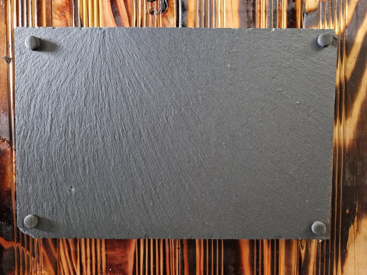 Schiefer-Schild Eckig " Wir Dorfkinder ....."