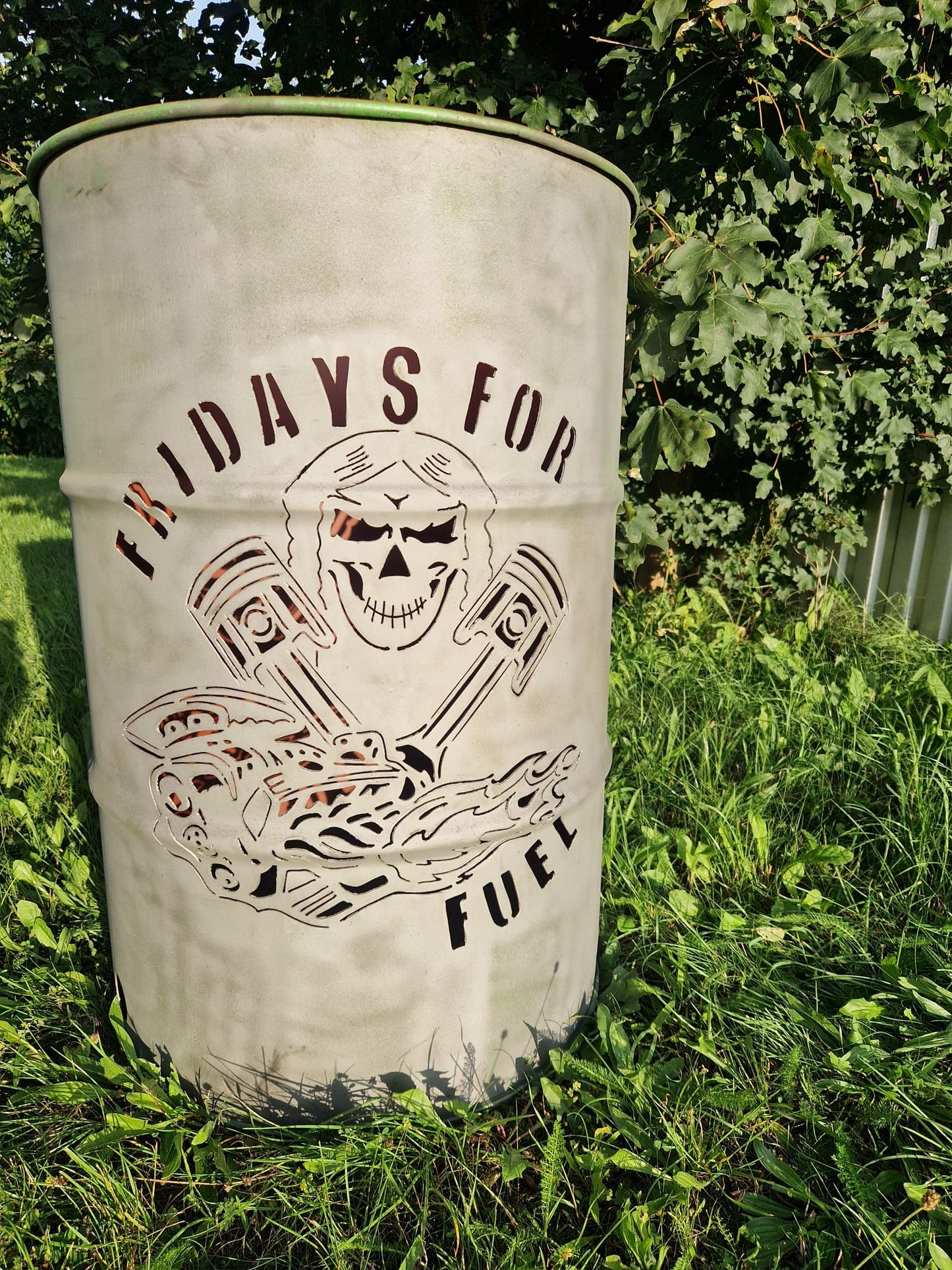 Fire barrel Fridays for fuel