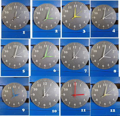 Schiefer Uhr  mit Deinem Wunschmotiv