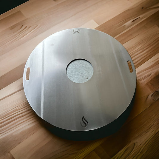 Plancha Grillplatte für Feuertonne – Stahl 3 mm / 5 mm, Ø 80 cm